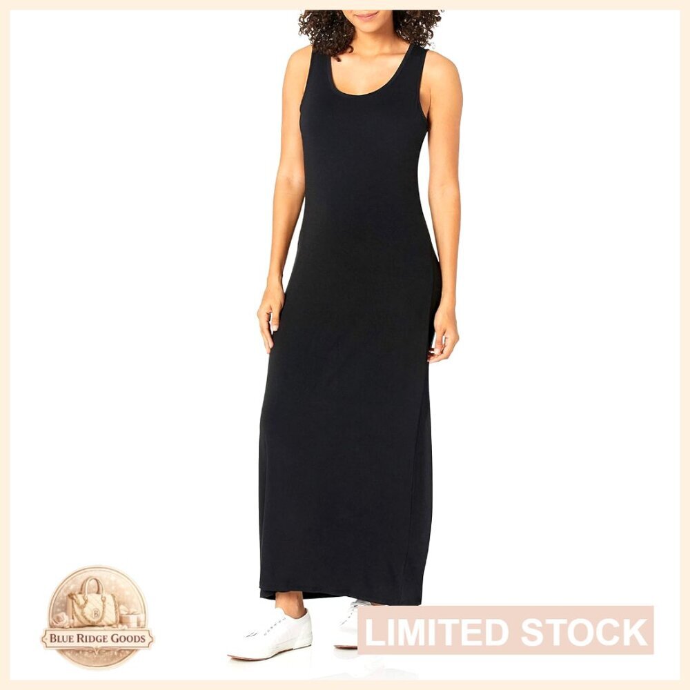 Sustainably Sourced Rayon Maxi Dress Elegant Minimal Chic Casual Day to Night